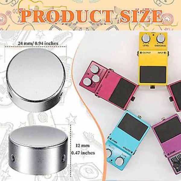 Effektpedal Fotomkopplare Topper, Gitarr Effekt Fot Nagel Kåpa Ökning