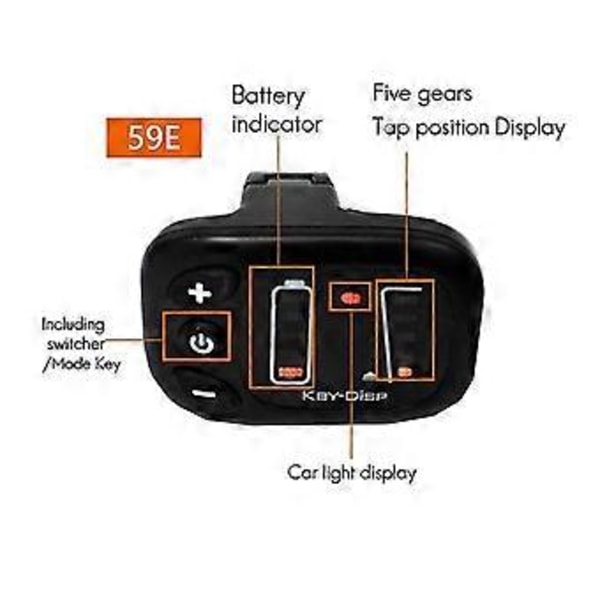 Sähköpolkupyörän 24V/36V/48V KD59E LCD-mittarin ohjauspaneelin näyttö sähköpyörän ohjaimelle, vedenpitävä