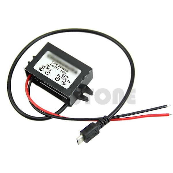 DC-DC-strömförsörjningsomvandlarmodul 8-50V till 5V Micro USB-utgång 12V/24V till 5V