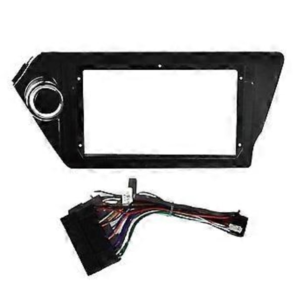 9 Tommer 2 Din Bil Stereo Radio Fascia Dash Spiller DVD Adapter Ramme Panel med Kabel for Rio3 3 K2 2010-2016