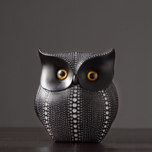 Owl Statue for Home Decor Accents Living Room Office Bedroom Kitchen Laundry House Apartment Dorm Bar, Decoration for Shelf Table Decor, BFF Gifts f