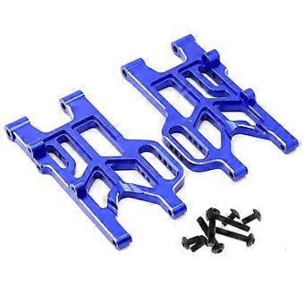 Bakre fjädringsarm i aluminiumlegering ARA330790 för Arrma 1/8 Mojave Rc Bil Uppgraderad Del Blå