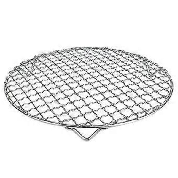 Grilli Bbq/grilli Lisätarvike, 18cm/7.1 Tuuman Grilli Ruostumattomasta Teräksestä Valmistettu Pyöreä Paistoritilä, Pinottava Paisto- ja Jäähdytysritilä
