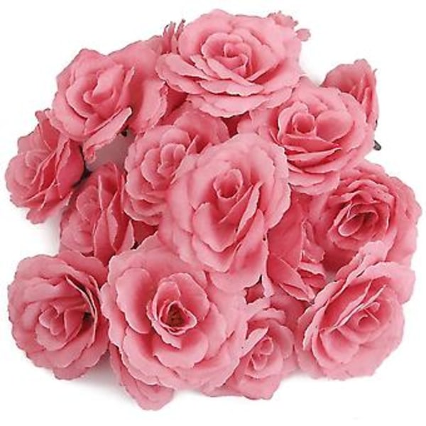 20 stk. Kunstig Blomsterhode Corolla DIY Bryllupsdekorasjon Diameter 65mm - Rosa