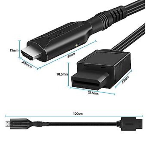 Til -kompatibel Konverterkabel 2 -kompatibel For HDTV Mon Display Til -kompatibel Adapter