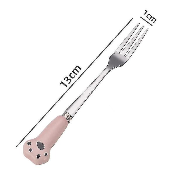5 stk rustfritt stål fruktgaffel