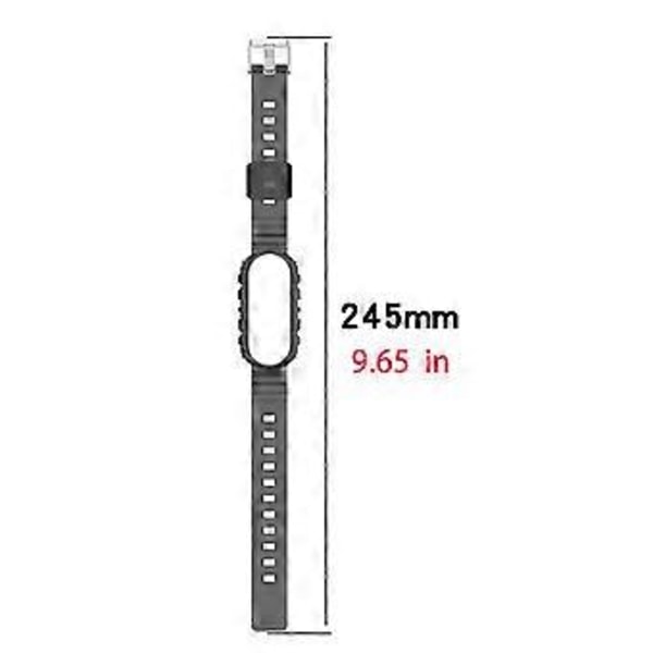 Silikon Klokkereim For Mi Band 4/3 Stropp Armbånd Glatt Reim