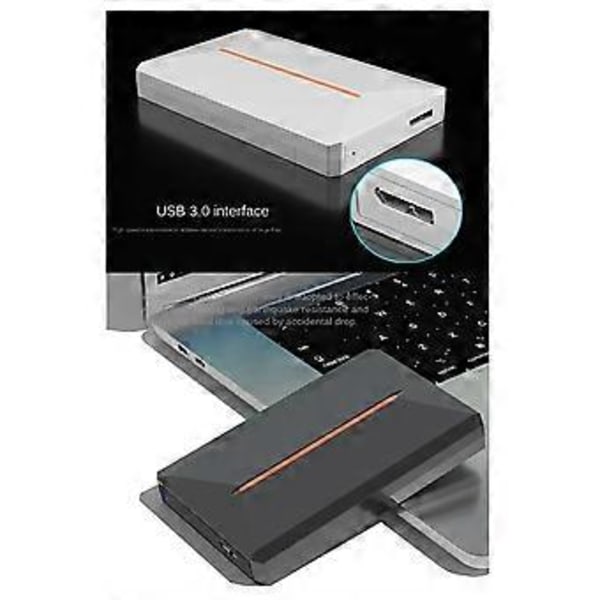 Mobil Harddisk Boks USB3.0 SATA2.5 Tommers Bærbar Tape Ekstern Ekstern Harddisk for / Os/Linux Hvit