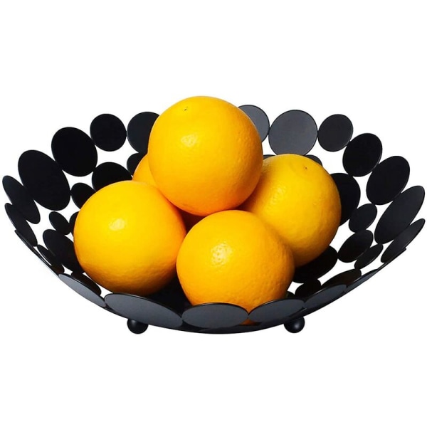 Metal frugtskål Moderne frugtkurv til køkkenbord, stor frugtholder til grøntsager, opbevaring i hjemmet