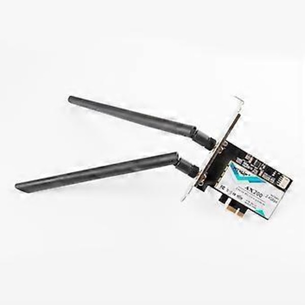3000Mbps WiFi 6 forIntelAX200 PCIe Trådløst Netværkskort DualBand 2.4G/5Ghz AX200NGW BT5.0 Til Window10 Desktop PC