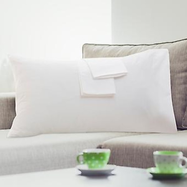 2 kpl Puuvilla Mukava Antiallerginen Tyynyliina Tyynyliinan Päällinen Kodin Sisustus (Valkoinen 50*75cm)