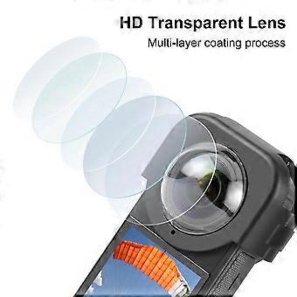 Kamerabeskyttelse for Shadowstone X4 Panorama Sports Camera Optics Glass Protector Beskyttelsesdeksel