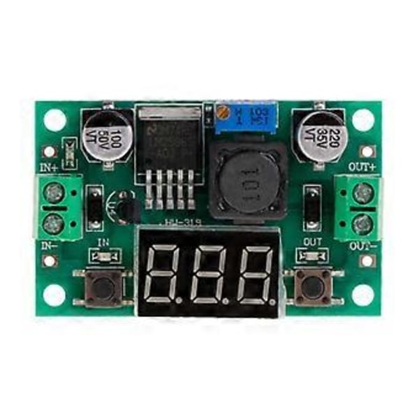 LED Voltmeter Nedtransformator Modul + LM2596 DC-DC Spänningsregulator