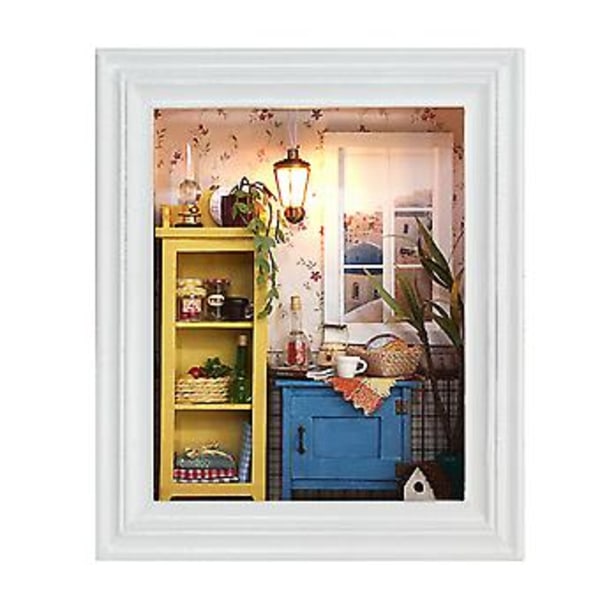 DIY Nukkekoti Valokuvakehys Suunnittelu Lämmin Talopaketti Huonekaluilla Syntymäpäivälahjat Kodin Sisustus