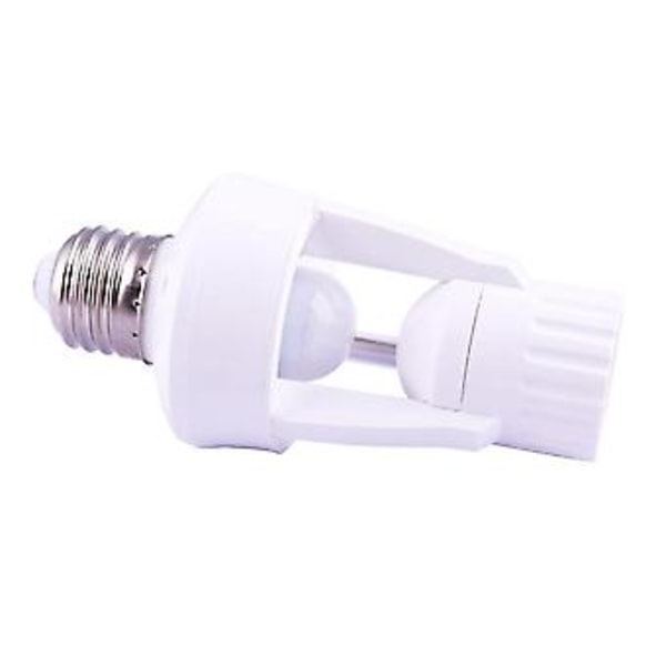 E27 LED 220V Skruvlampa Hållare LED PIR Infraröd Rörelsesensorlampa Med Strömbrytare Sockel Identif