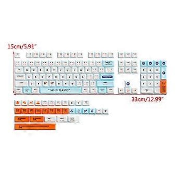 135 Tangenter PBT Dye-Sublimerade Tangenter Mekaniskt Tangentbord XDA Profil Tangenter för 61/68/75/84/87/89/96/98/100/104/108