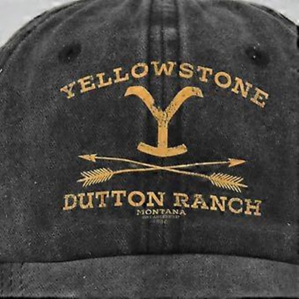 Eurooppalainen ja amerikkalainen graffitiprintti baseball-lippis YELLOWSTONE Yellowstone silkkipaino lippis, valmistettu vanhasta kaarevasta lieristä, aurinkovisiiri