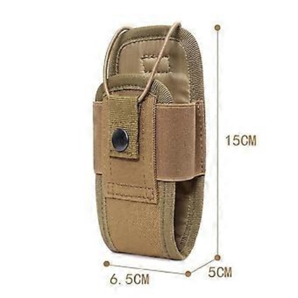 Sort Radio Walkie Talkie Taske Taljetaske Lommeholder Bærbar Walkie Talkie Taske Jagt Camping Bæretaske