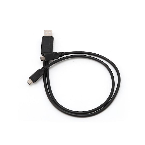 Bärbar USB-hane universell Micro USB dubbelhane Y-adapter splitterkabel