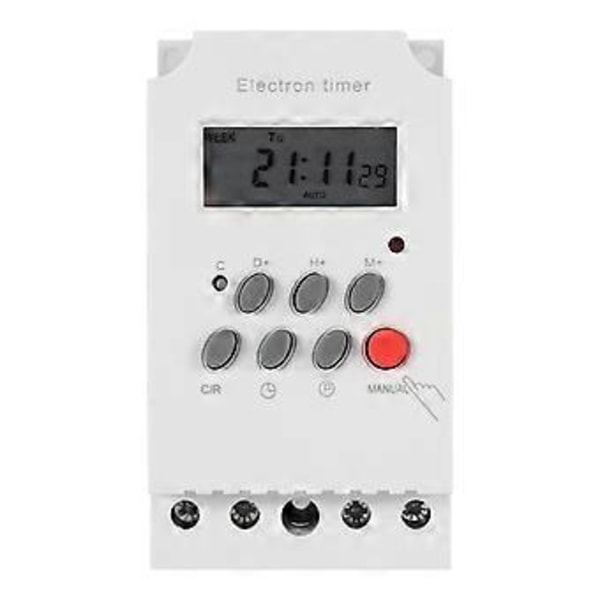 KG316T-II 30A Digital Timer Bryter Programmerbar Elektronisk Tidsstyring Bryter (AC-DC 12V)
