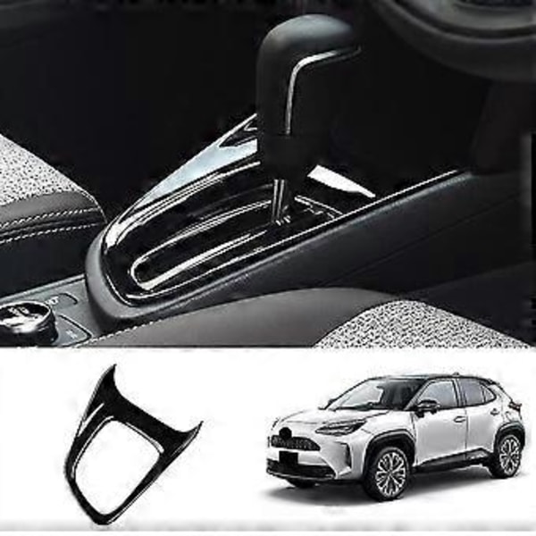 Blank Sort Gear Shift Panel Kontrolpanel Mærkat Indvendig Modifikation Til Yaris Cross 202