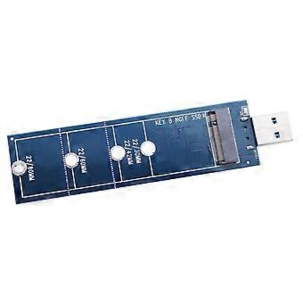 Kestävä USB3.0 - M.2 NGFF -sovittimelle avaimelle B B+M Type-A SSD 2230 2242 -kortti C