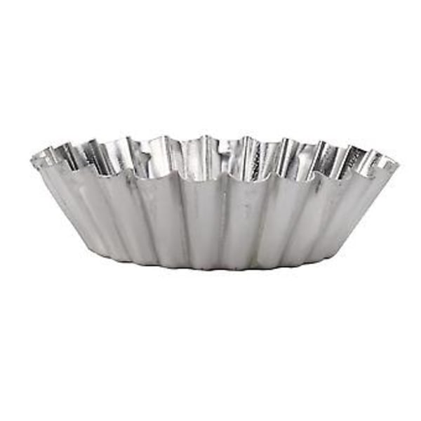 Äggtartelettformar, non-stick och återanvändbara tartelettformar för bakning, mini-formar i aluminium för tarteletter, mini-kakor
