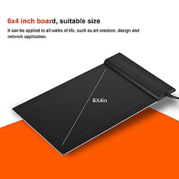 Digital Art Pad, S640 Grafisk Ritplatta Ritbord Konst Ritplatta Slående Utseende