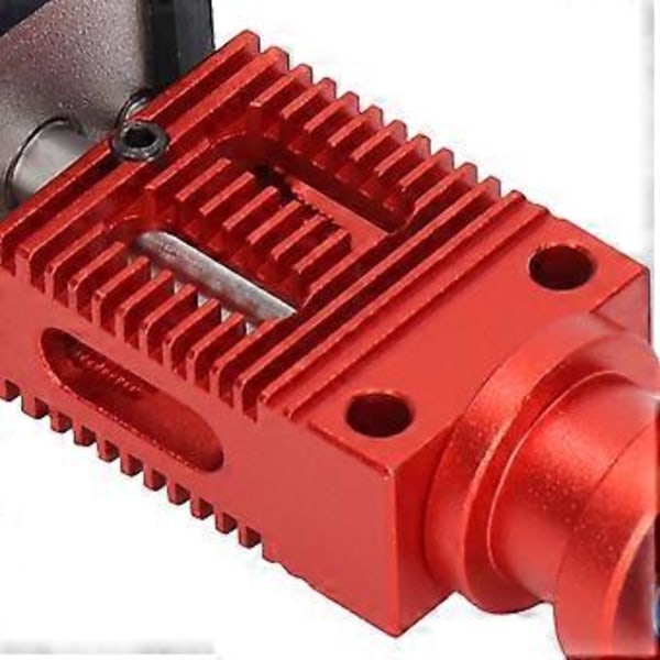 Extruder Hotend Kit Aluminiumlegering Plug and Play för CR10 för Ender 3 V2 3 Pro 3S 3D-skrivare Röd