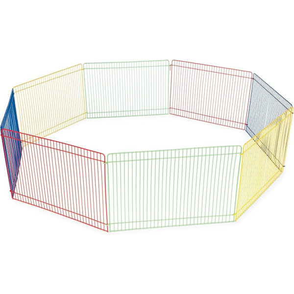 Small Pet Playpen, 13 Inch, Multicolor