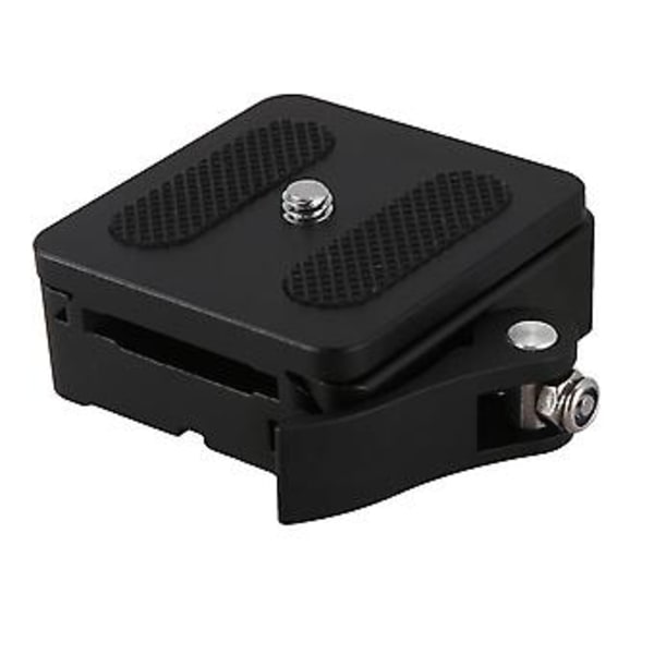 Aluminium 1/4 tomme & 3/8 tomme Quick Release Plade + Klemme Adapter Mount W/lås Til Dslr Kamera Tripod