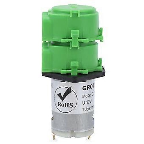 Peristaalinen pumppu, kaksoispää, nesteen annostelu akvaarioon, kierrättävä 2x4mm silikoniletku DC12V