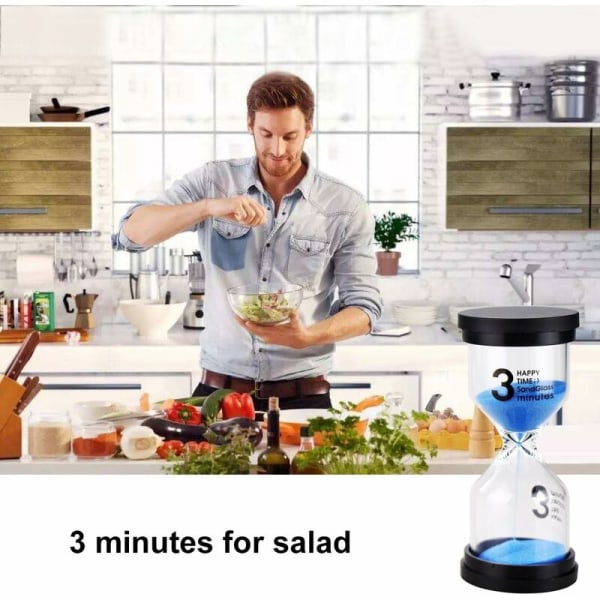 Sand Timer Färgglada Timglas Sandglas Timer 1 min/3 min/5 min/10 min/15 min/30 min Sandklocka Timer för Spel Klassrum Hemmakontor(P