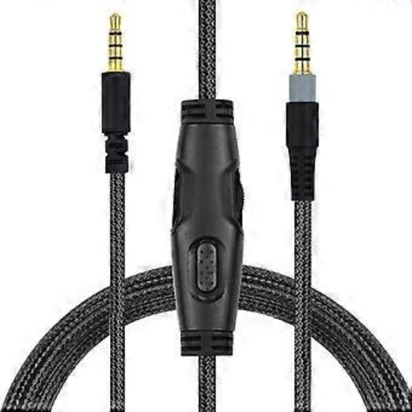 Oppgradert Skjøteledning med Demp & Volumkontroll for HyperX Cloud Headset Kabel