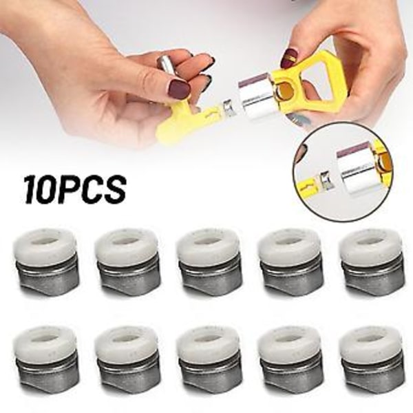 10 st S-formade packningar för Less Nozzss Tillbehör Cush Packning