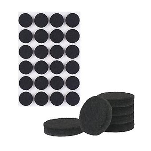 72 Stycken Filtglidare, 20mm Svarta Självhäftande Golvskydd Filtkuddar, 5mm Tjocklek, Möbelkuddar För Möbelben (runda, 20mm)