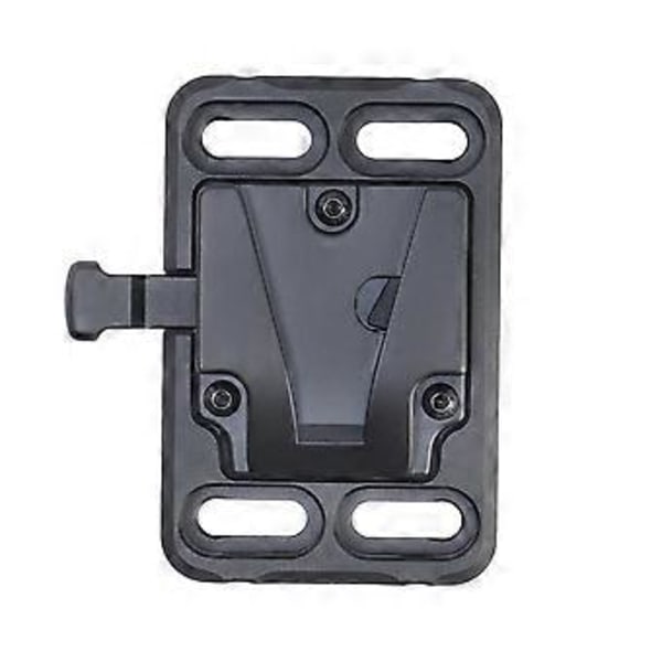 Mini V-Port akkukelkka ilman 15 mm:n kiskojen putkikiinnikettä, kiinteä pohja, yleiskäyttöiset kameratarvikkeet