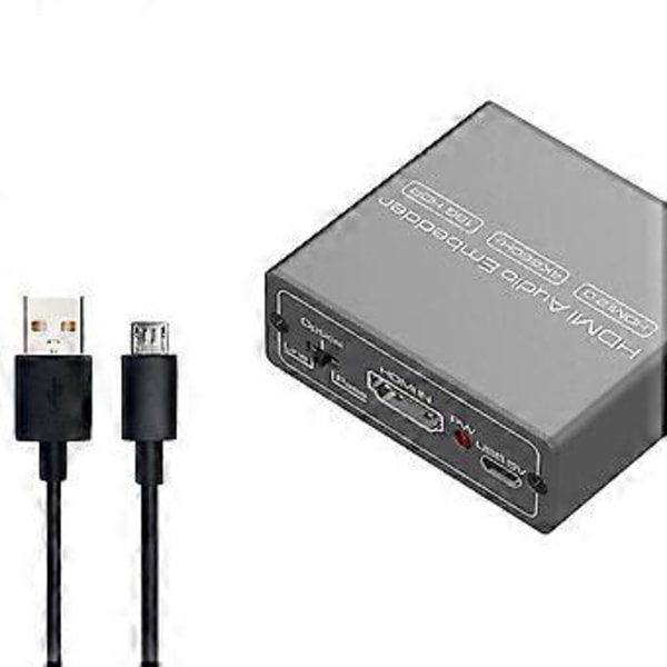-Kompatibel Audio Konverter 4K 60Hz Audio Ekstraktor Adapter Video Audio Splitter Embedder Adapter