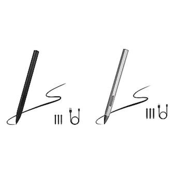 Stylus Penn med 3 stk. Nib-tupper - svart