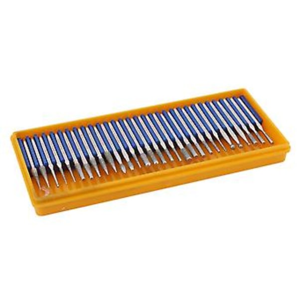 30 st Diamantborrslipstift Set Belagda Gravyrstift Verktygsbit Korn 120 3mm 1/8 Tum För Åtkomst