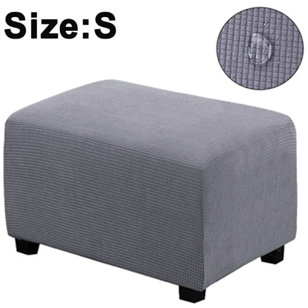 Easy-to-live Stretch Ottoman Cover Folding Storage Stool Furniture Protector Soft Rectangle Cover With Elastic Bottom