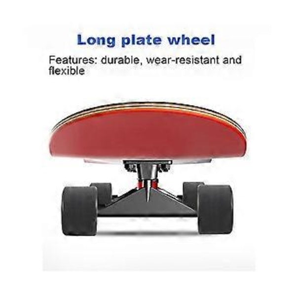 4 stk. skateboardhjul elastisk PU slidstærk fleksibel holdbar 65x45 PU skateboardhjul sports sort