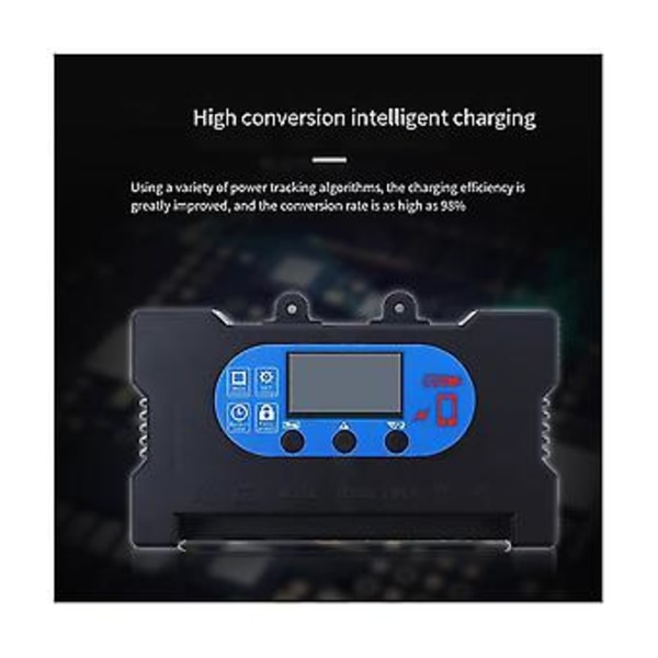 Solar 30a Aurinkosähkösäädin Pwm Charr Lcd-näyttö Kaksois-Usb Aurinkosähkö