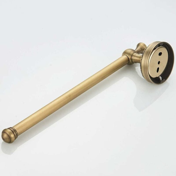Badrumstillbehör Retro Solid Koppar Toalettpappershållare och Vävnad, Kökpapper, Minimal Klassisk med Snidad Lock Bronsbeläggning Handdukshållare