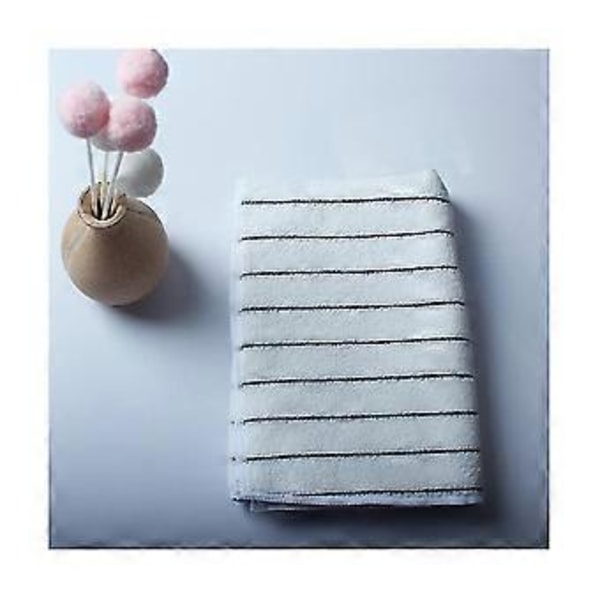 Mikrofiber Køkkenhåndklæder - Super Absorberende, Bløde Viskestykker, 8 Pak Stribet Design Grå Og Hvid