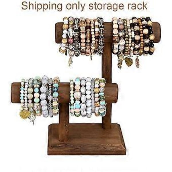 Klockhållare Ställ Trä Klockdisplay Torn Smyckesorganisatör för Armband och Halsband Klockhållare Organiserare, C