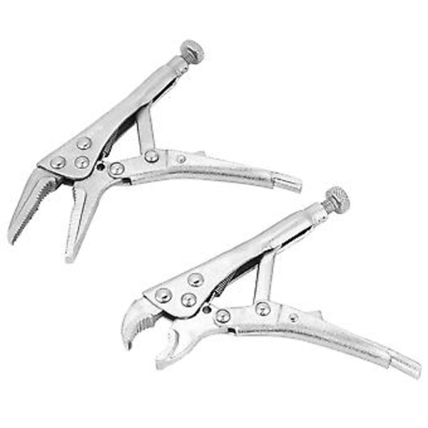 2 st Skiftnyckelset, Rak käft Låsningstång, Slipade Handverktyg för Säkert Grepp & Låsning, Hållbar Stålkonstruktion, Idealisk för DIY &