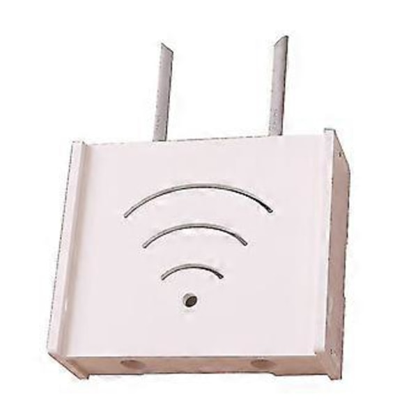 Wifi Langaton Reititin Säilytyslaatikko Puu-muovi Seinälle Asennettava Kaapelin Hallintateline Hylly Pistoketaulun Kiinnike Järjestäjä
