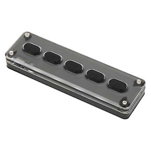 Dual Mode Tastatur, Programmerbart Tastatur 5 Taster Bluetooth Tastatur Silikontastatur Profesjonelt Testet