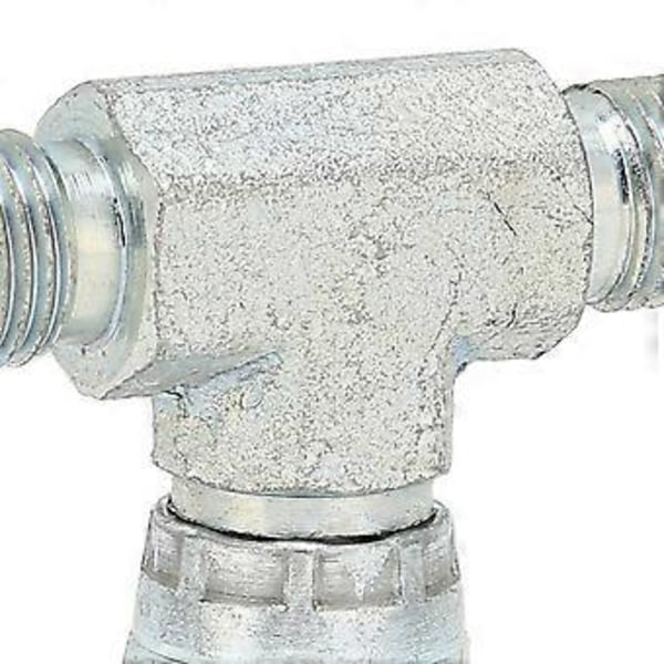 Airless Spruta 3-vägs Förgrening 1/4 tum Högtryckssprutmaskin Metall T-koppling Tillbehör